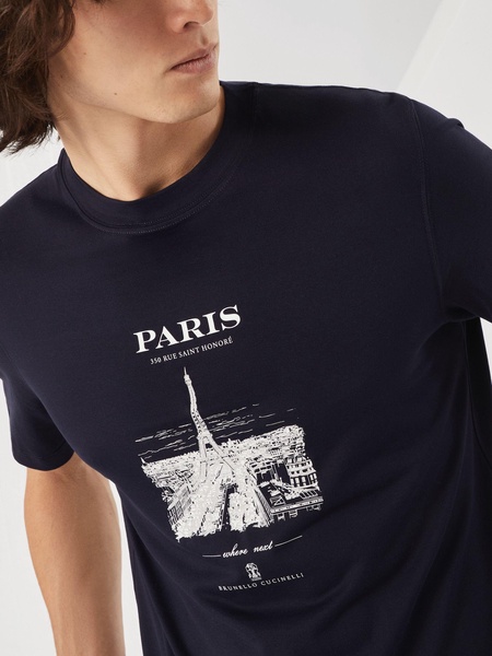 cotton paris graphic print t-shirt