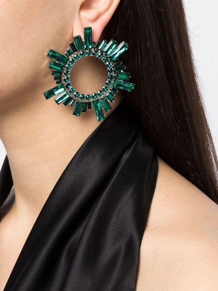Begum crystal-embellished earrings