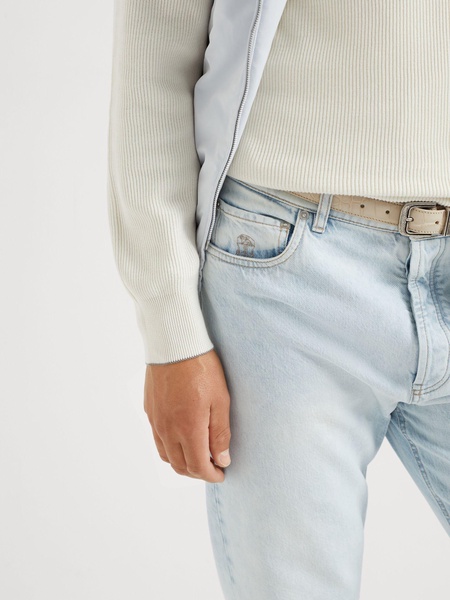 straight-leg jeans