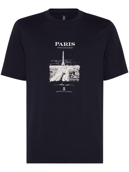 cotton paris graphic print t-shirt