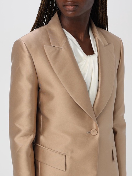 Alberta Ferretti silk-blend satin blazer