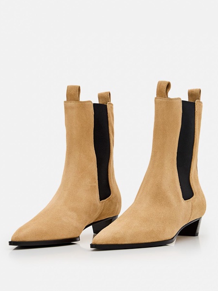 Kiki Leather Pointed Toe Boots