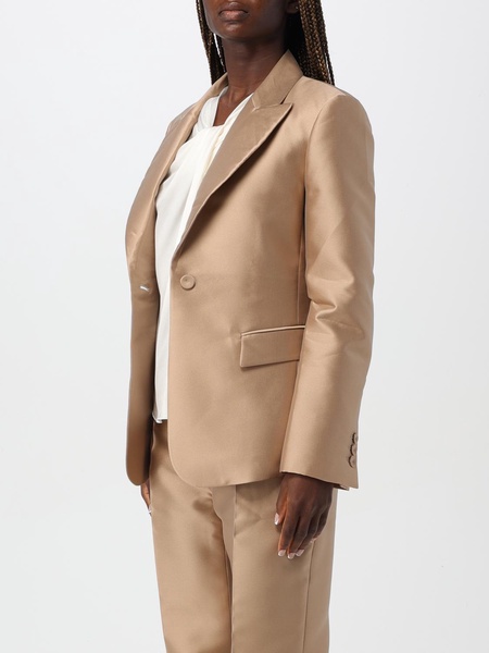 Alberta Ferretti silk-blend satin blazer