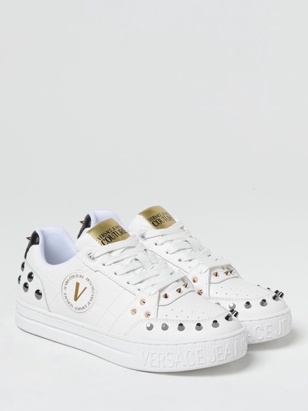 Versace Jeans Couture sneakers in grained leather with studs