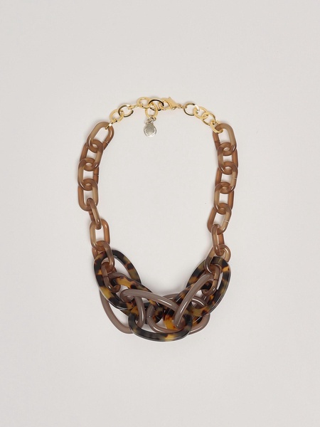 Girocollo Catena Elementi Sovrapposti Necklace