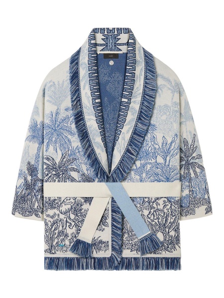 Jungle Toile De Jouy V-neck Cardigan