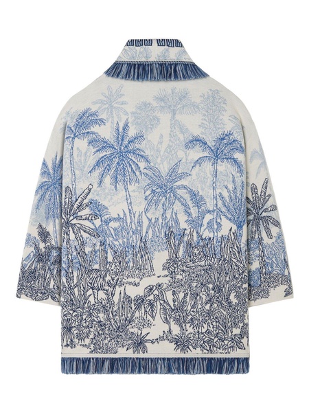 Jungle Toile De Jouy V-neck Cardigan