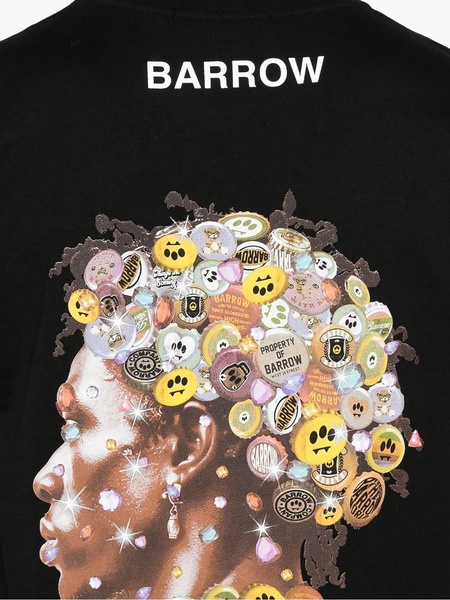 Cotton T-shirt With Creative Madness Print