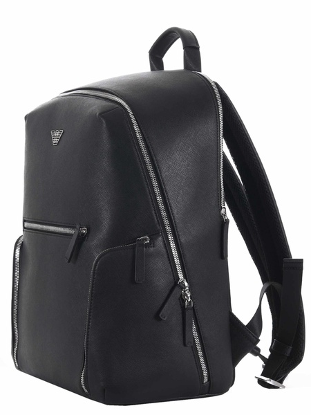 Logo Plaque Zipped Backpack