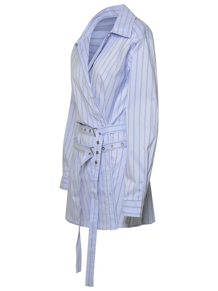 Stripes Crossed Shirt Dress