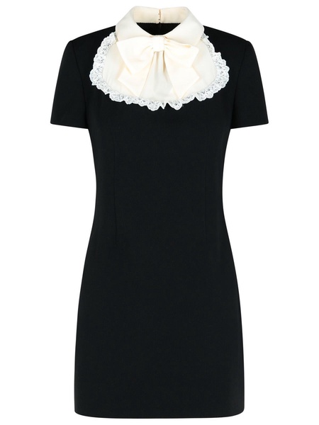 Alessandra Rich Black Virgin Wool Dress Women