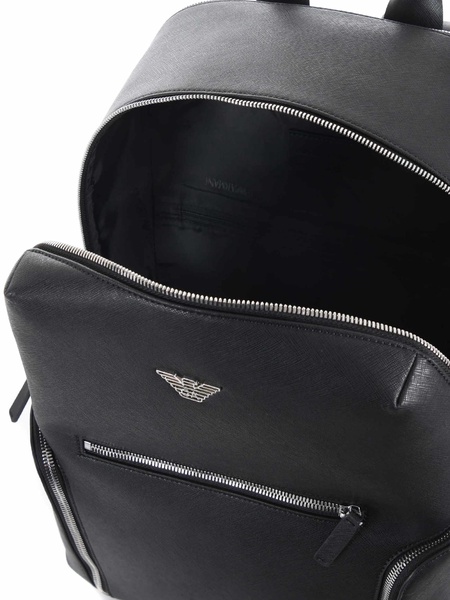 Logo Plaque Zipped Backpack