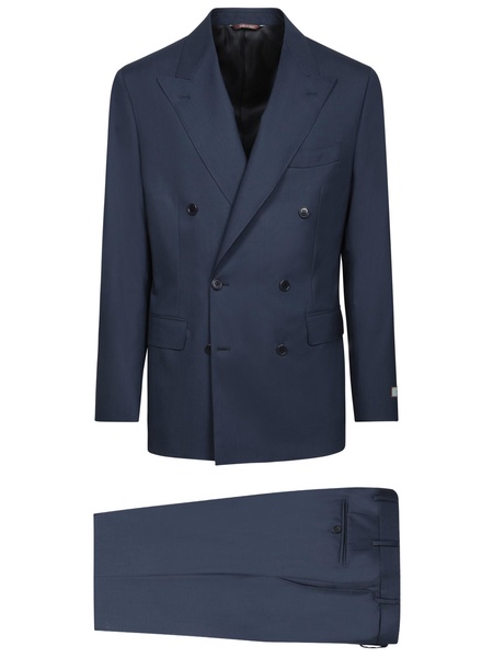 Double-breasted Blue Suit