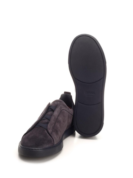 'triple Stitch' Sneakers In Suede Leather