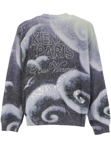 Tiger Intarsia-knit Embellished Jumper