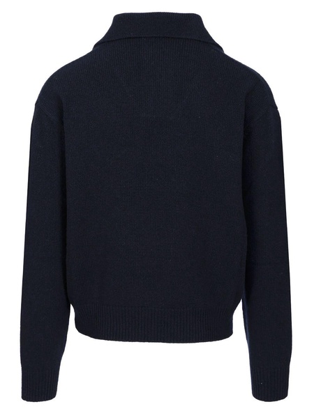 Cashmere Lambswool Polo Collar Pullover