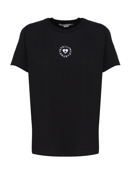 Cotton T-shirt With Circular Logo
