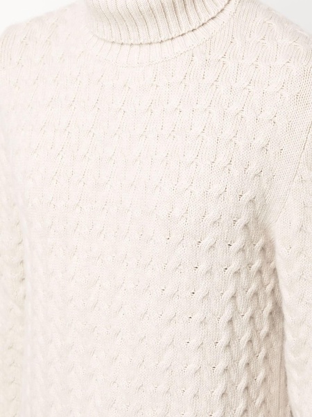 Beige Virgin Wool-cashmere Blend Jumper