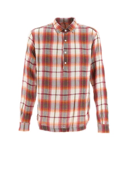 Long-sleeved Checked Shirt