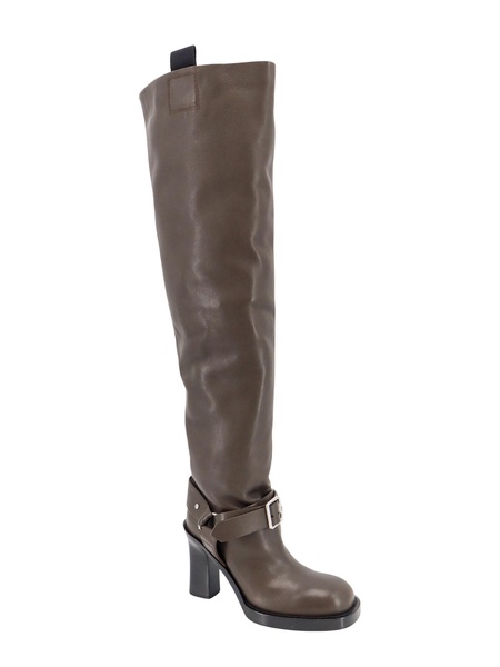 Adjustable Strap Leather Stirrup Boots