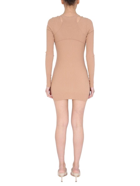 Ribbed Sweater With Cut Out Detail
