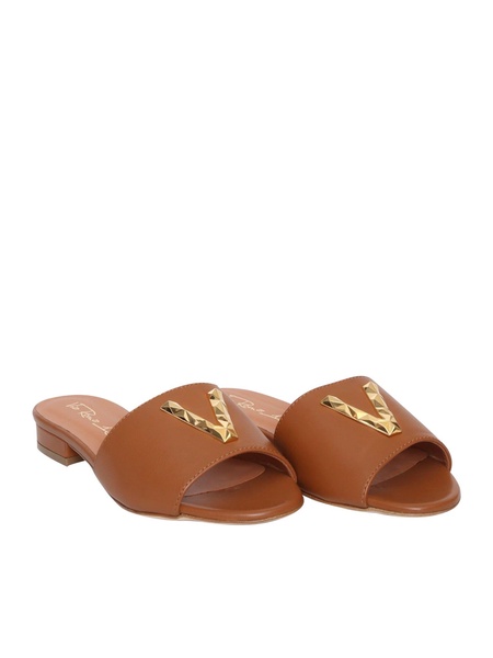 Brown Leather Slippers