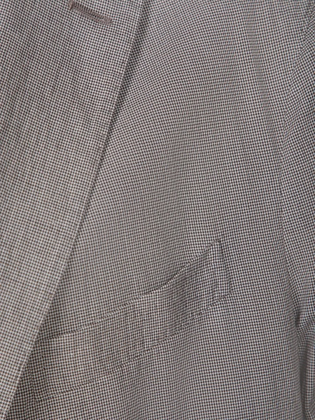 White/beige Seersucker Jacket