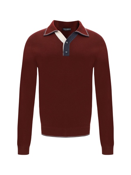 Virgin-wool Zip Polo