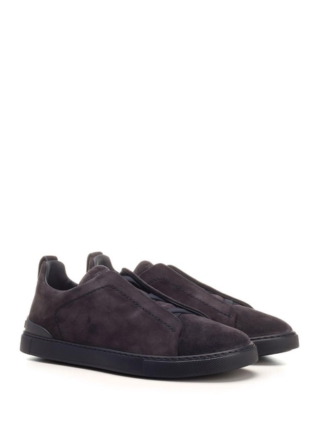 'triple Stitch' Sneakers In Suede Leather