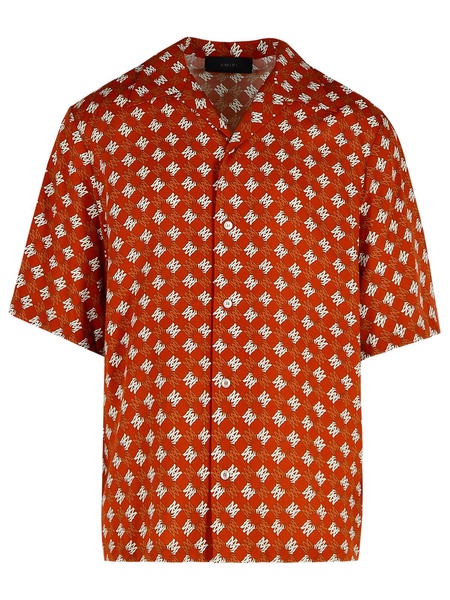 'starbus' Orange Viscose Shirt