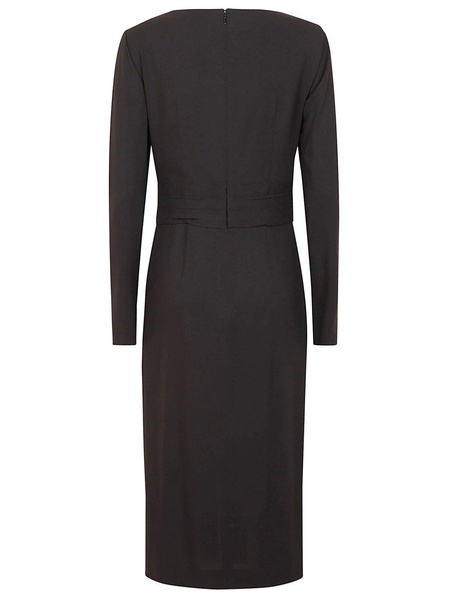 V-neck Long-sleeved Dress