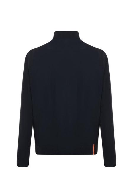 Blue Turtleneck Sweatshirt