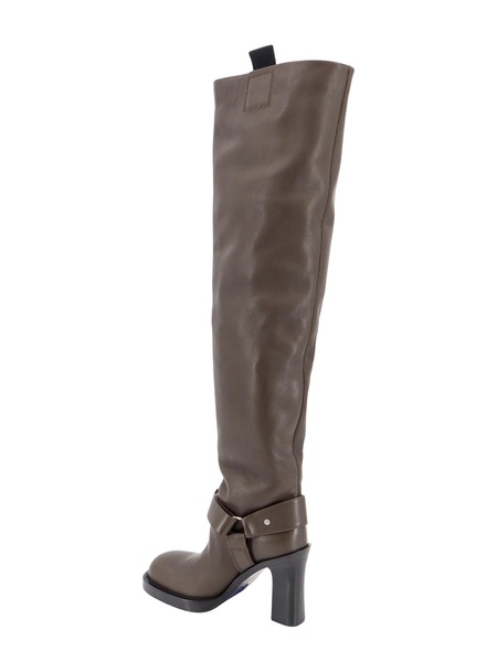 Adjustable Strap Leather Stirrup Boots