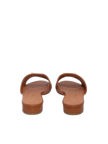 Brown Leather Slippers
