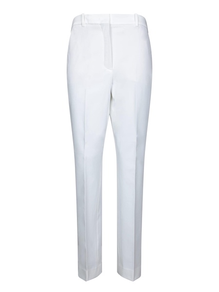 Galene White Cotton Trousers