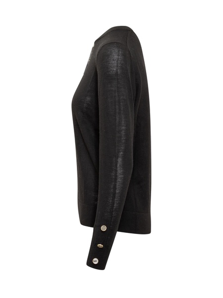 Merino Button Long Sleeve Sweater