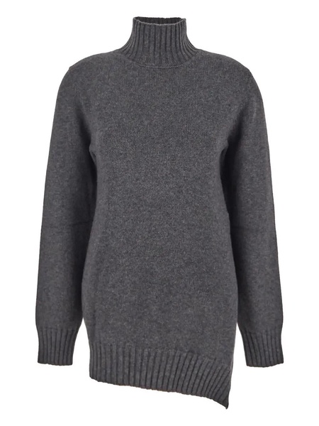 Asymmetric Bottom Knit Sweater