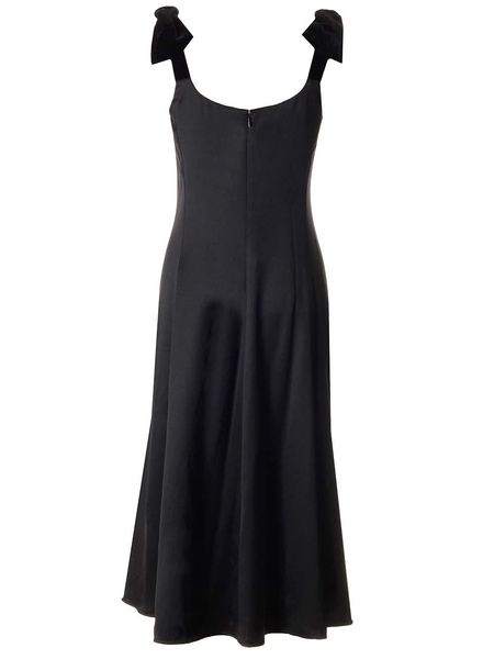 Velvet Bow Midi Dress