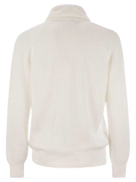 Shawl Lapel Knitted Cardigan