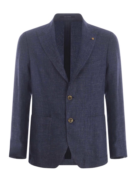 Jacket Tagliatore In Linen And Wool Blend