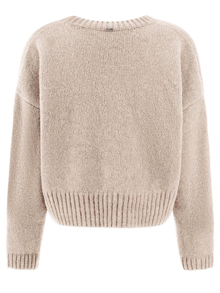 Light Grey Alpaca Wool-blend Sweater