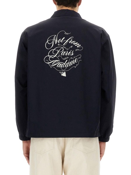Vignes Slogan Print Jacket