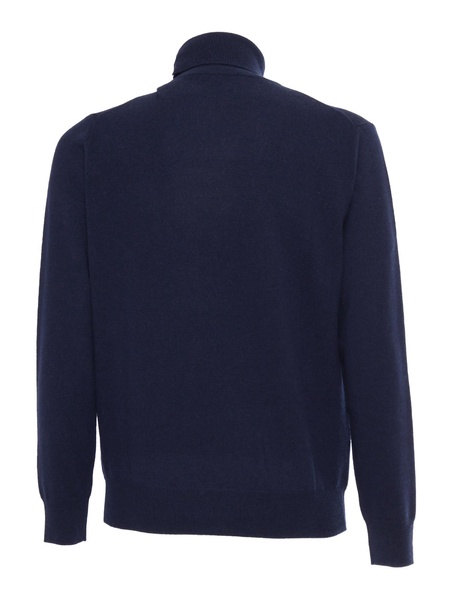 Plain Knitted Turtleneck Sweater