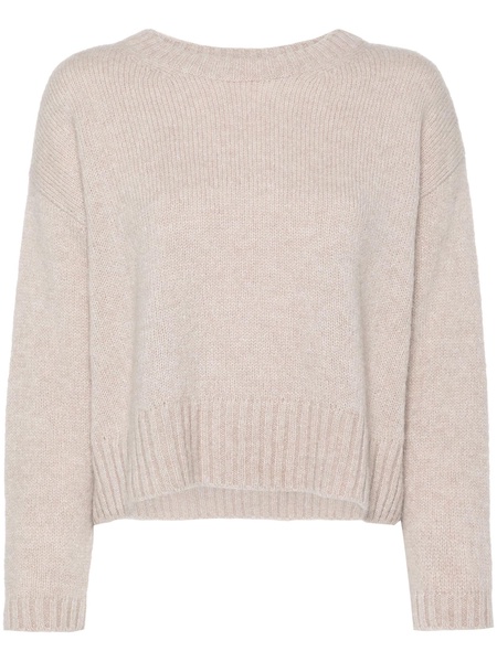 Light Grey Alpaca Wool-blend Sweater
