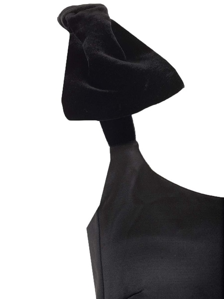Velvet Bow Midi Dress