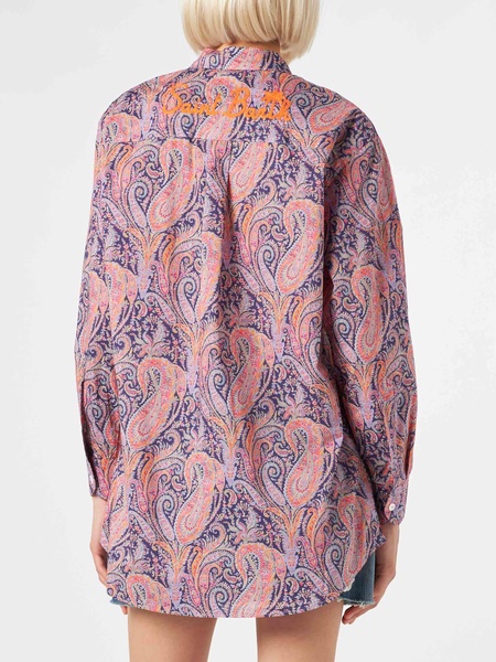Brigitte Cotton Shirt With Liberty Flower Print | Made With Liberty Fabric