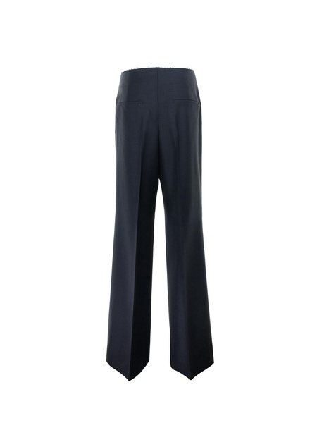Flared Trousers With Pleats
