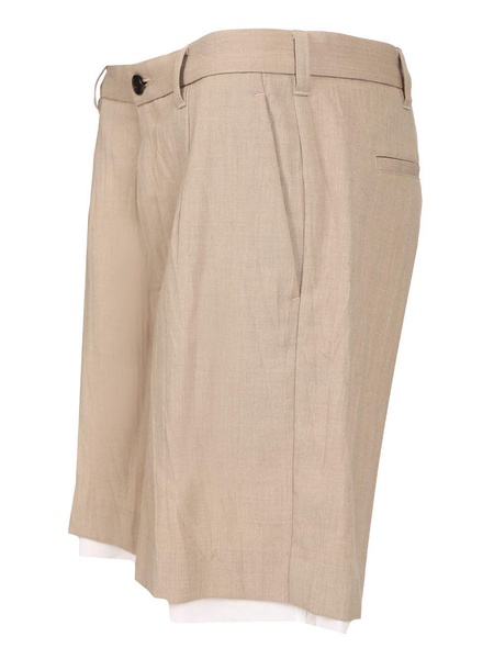 Mens Layered Suit Short Pants