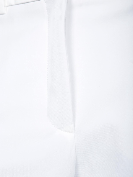 Galene White Cotton Trousers