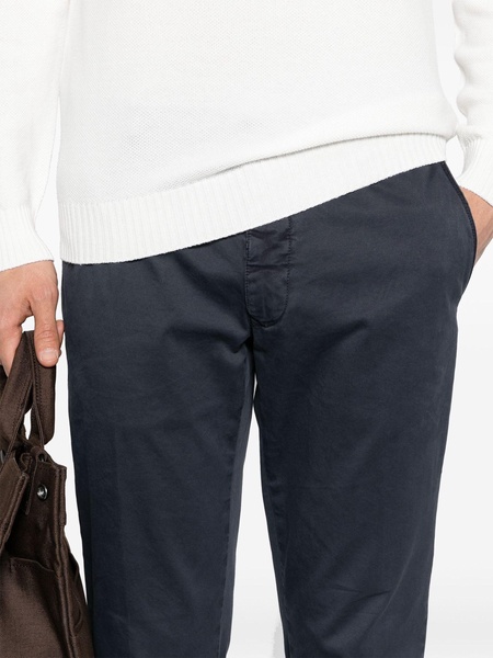 Blue Stretch-cotton Trousers